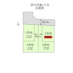 茨木市島１丁目区画図
